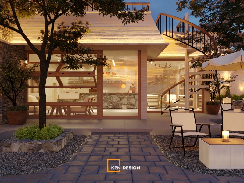 Thiết kế quán VCV Coffee tại Thái Nguyên